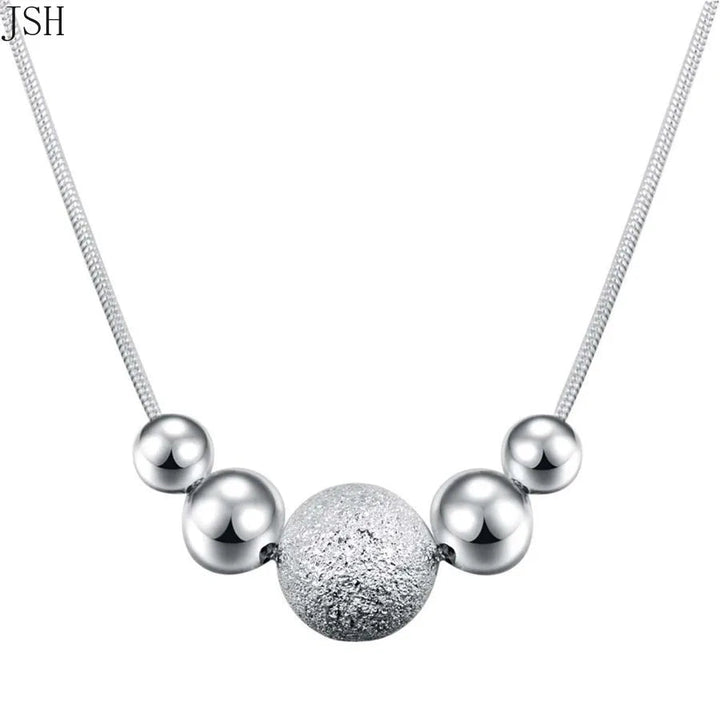Sterling Silver Heart Pendant Necklace – Classic 18Inch Charm for Women Jewelry - VeauBeauty