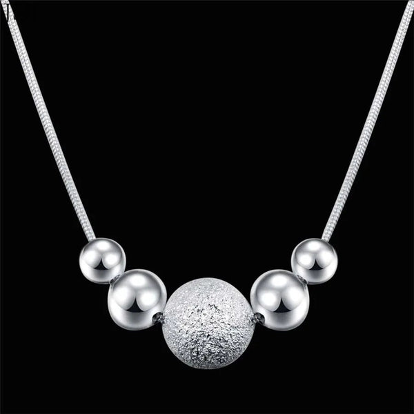 Sterling Silver Heart Pendant Necklace – Classic 18Inch Charm for Women Jewelry - VeauBeauty