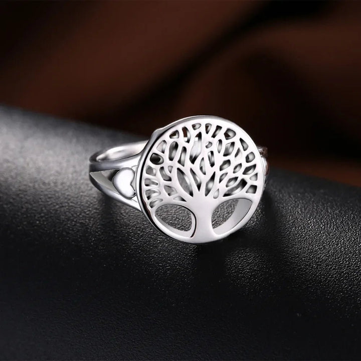 Sterling Silver Tree Hollow Ring – Women’s Wedding & Gift Jewelry - VeauBeauty