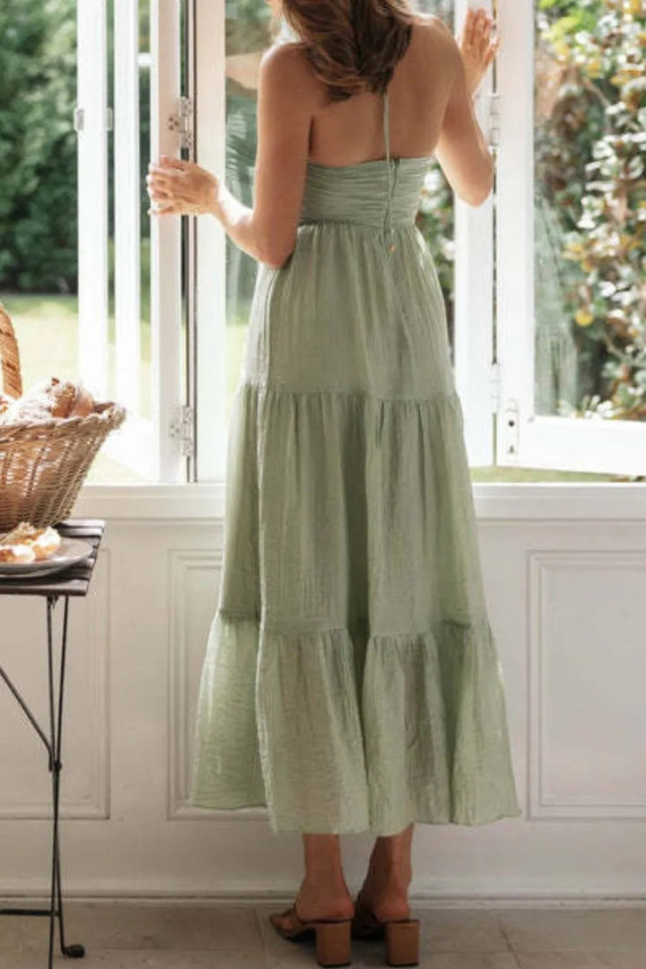 Tiered Halter Neck Cami Dress - VeauBeauty