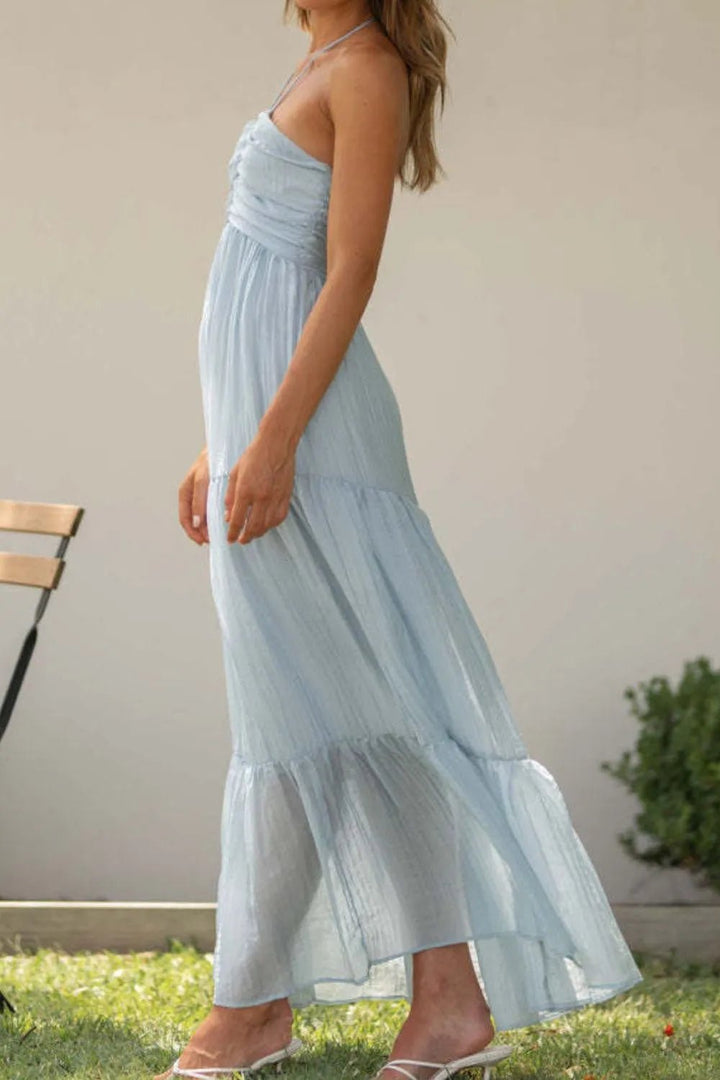 Tiered Halter Neck Cami Dress - VeauBeauty