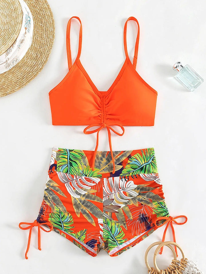 VersaFit High Waist Bikini Set – Multi - Pattern Wire - Free Padded Swimwear for Women 2025 - VeauBeauty