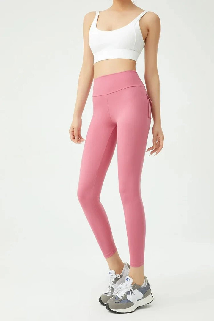 Women's Cargo Wind Fitness Pants – High Waist Stretch Yoga Leggings with Pockets - VeauBeauty
