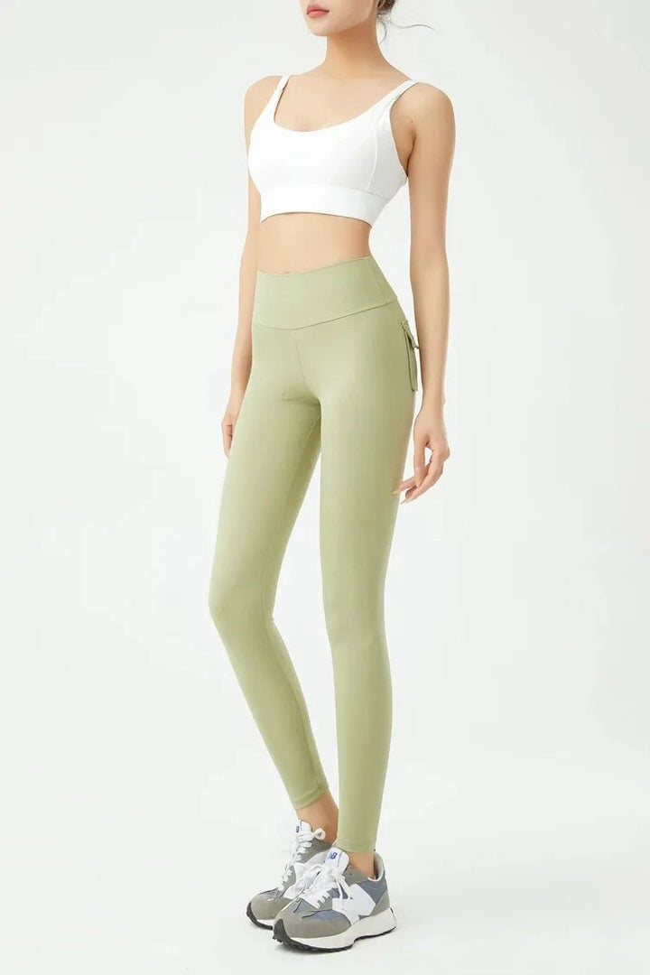 Women's Cargo Wind Fitness Pants – High Waist Stretch Yoga Leggings with Pockets - VeauBeauty