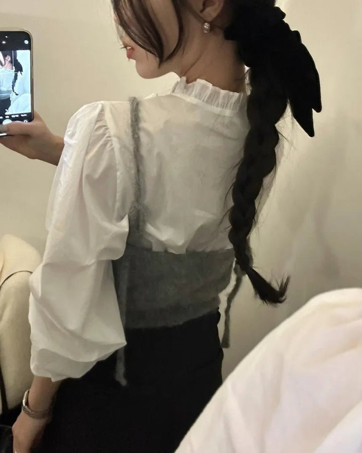 Women's Faux Fur V - Neck Vest – Spring Collection Elegant Outerwear - VeauBeauty