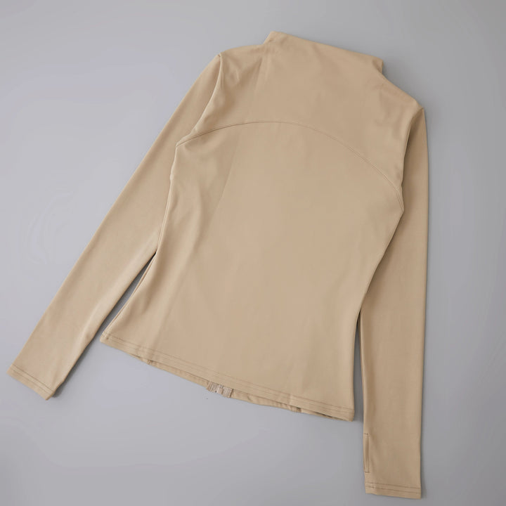 Women's Full Zip Yoga Jacket – Quick Dry, Thumb Hole, Slim Fit Sportswear - VeauBeauty