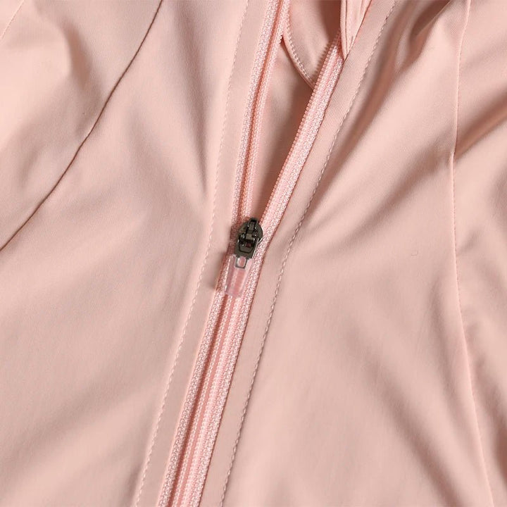 Women's High Elastic Yoga Jacket – Long Sleeve Loose Fit Fitness Top - VeauBeauty