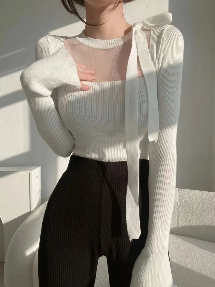 Women's Knit Sleeveless Top – Loose Fit Minimalist Layering Piece - VeauBeauty