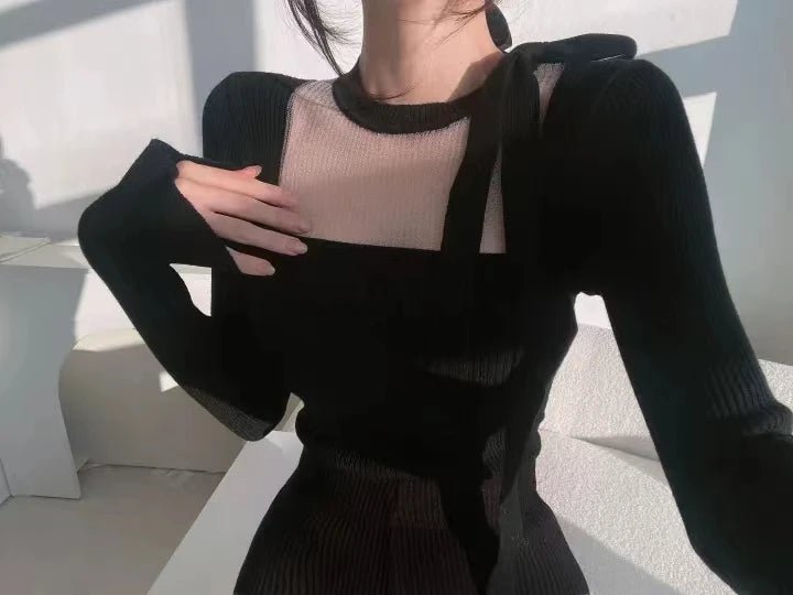 Women's Knit Sleeveless Top – Loose Fit Minimalist Layering Piece - VeauBeauty