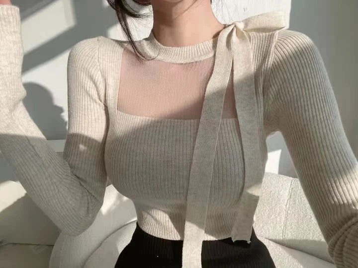Women's Knit Sleeveless Top – Loose Fit Minimalist Layering Piece - VeauBeauty