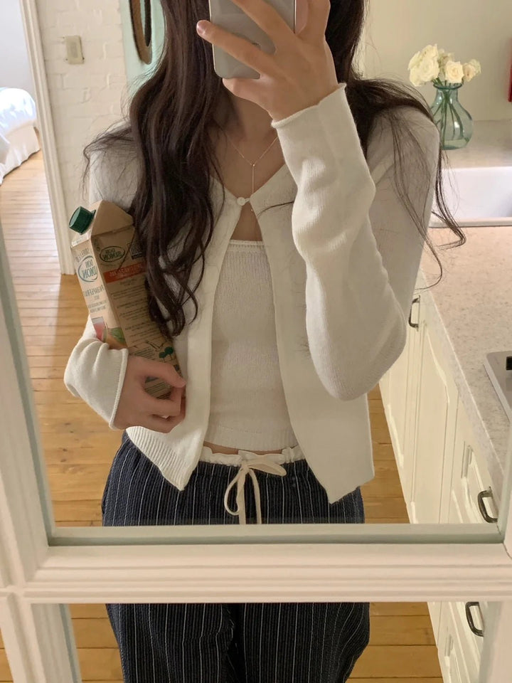 Women's Korean Style Cotton Pants – Elastic Waist with Ruffle Detail - VeauBeauty