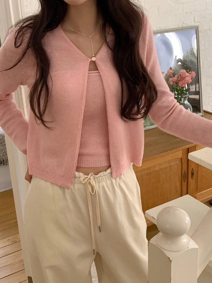 Women's Korean Style Cotton Pants – Elastic Waist with Ruffle Detail - VeauBeauty