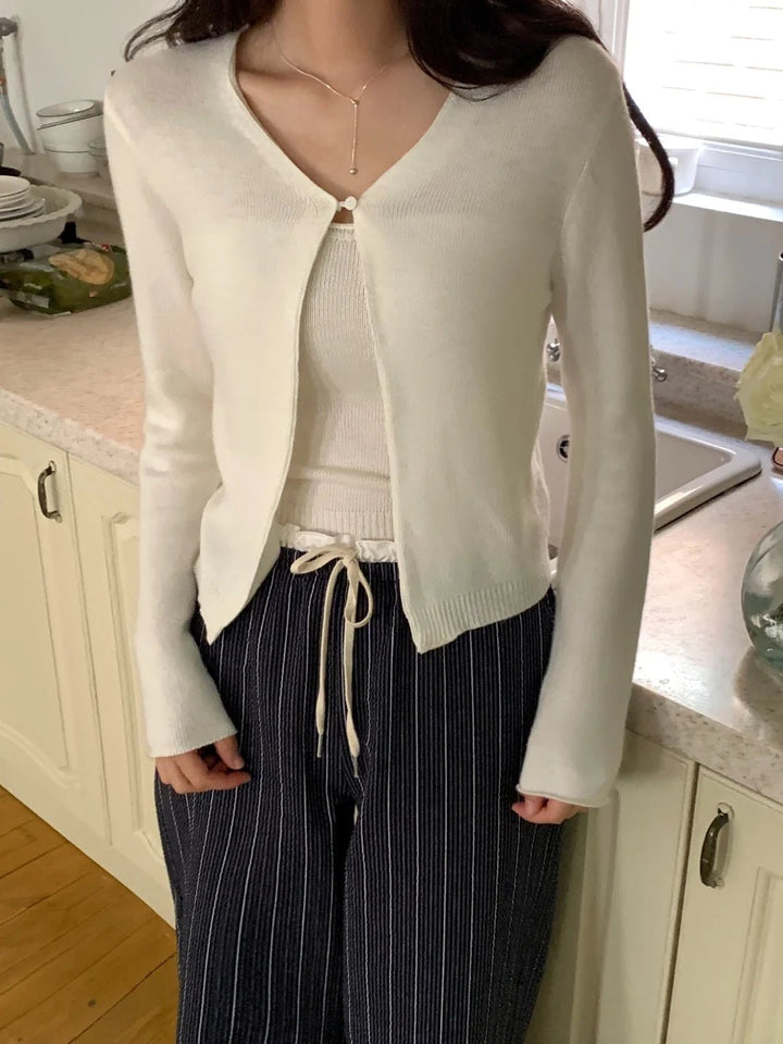 Women's Korean Style Cotton Pants – Elastic Waist with Ruffle Detail - VeauBeauty
