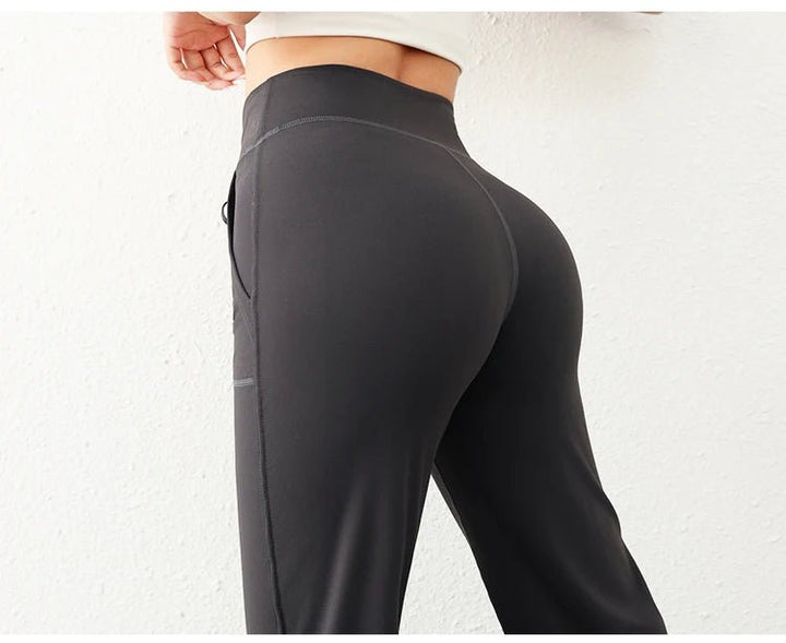 Women's Loose Fit Wide Leg Sweatpants – Casual Yoga Pants with Pockets - VeauBeauty