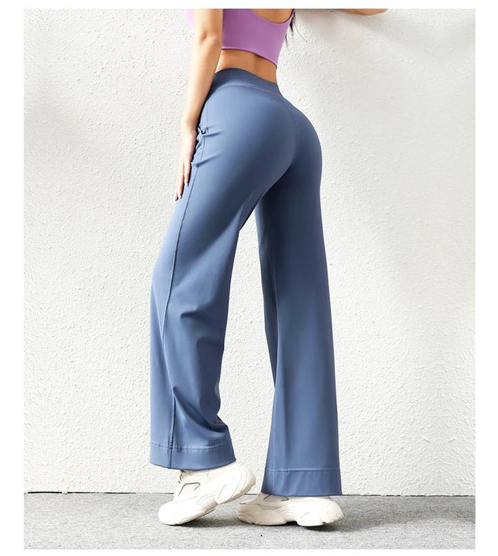 Women's Loose Fit Wide Leg Sweatpants – Casual Yoga Pants with Pockets - VeauBeauty