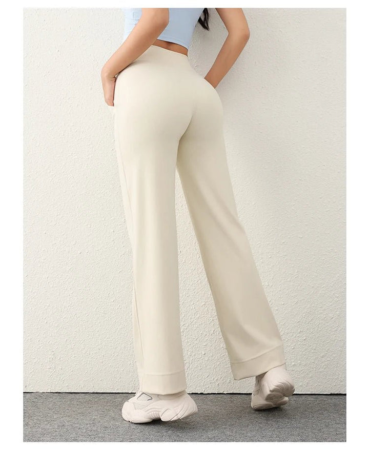 Women's Loose Fit Wide Leg Sweatpants – Casual Yoga Pants with Pockets - VeauBeauty