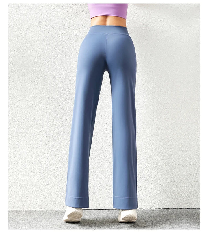 Women's Loose Fit Wide Leg Sweatpants – Casual Yoga Pants with Pockets - VeauBeauty