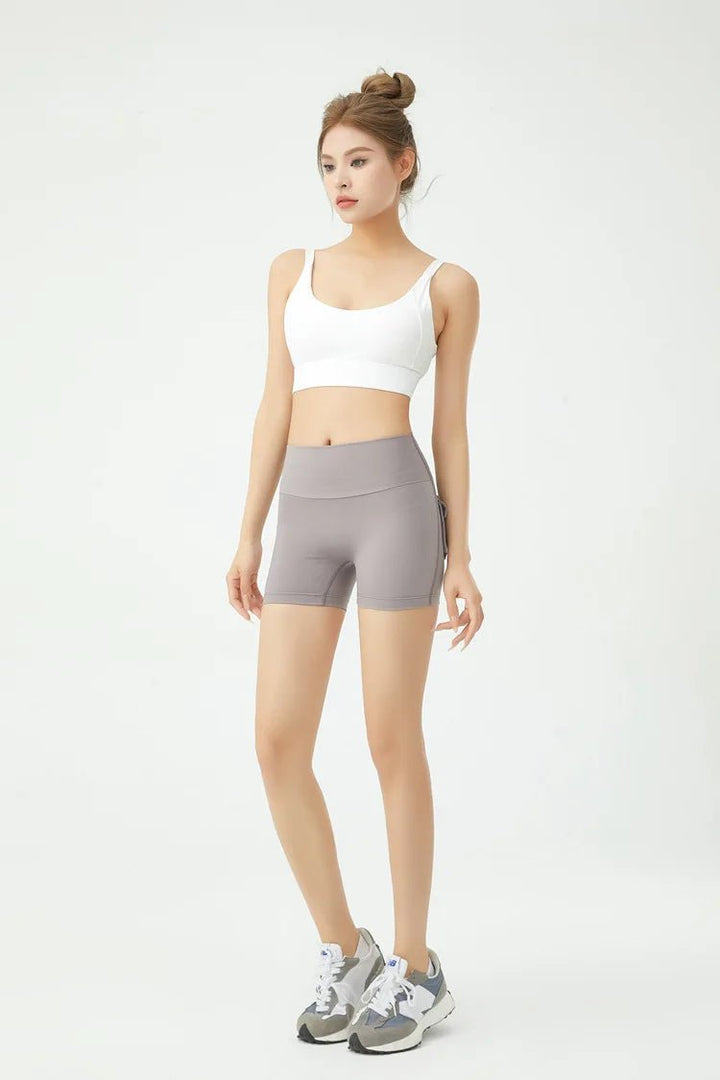 Women's Peach Butt Fitness Shorts – High Waist Three - Quarter Yoga Pants with - VeauBeauty