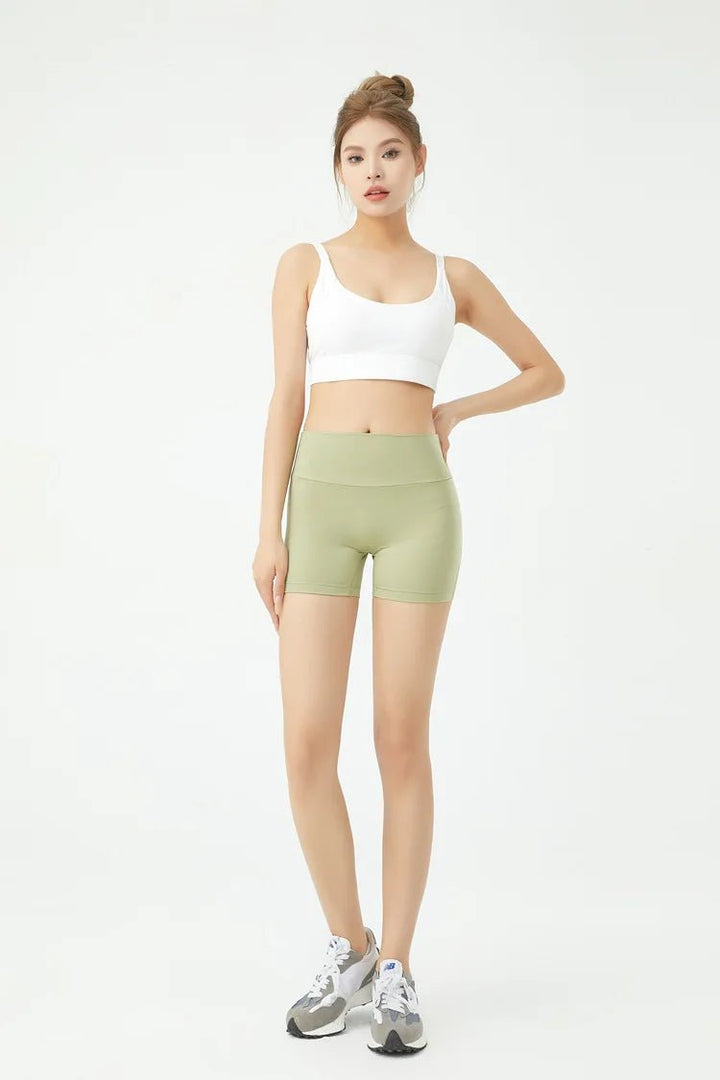 Women's Peach Butt Fitness Shorts – High Waist Three - Quarter Yoga Pants with - VeauBeauty