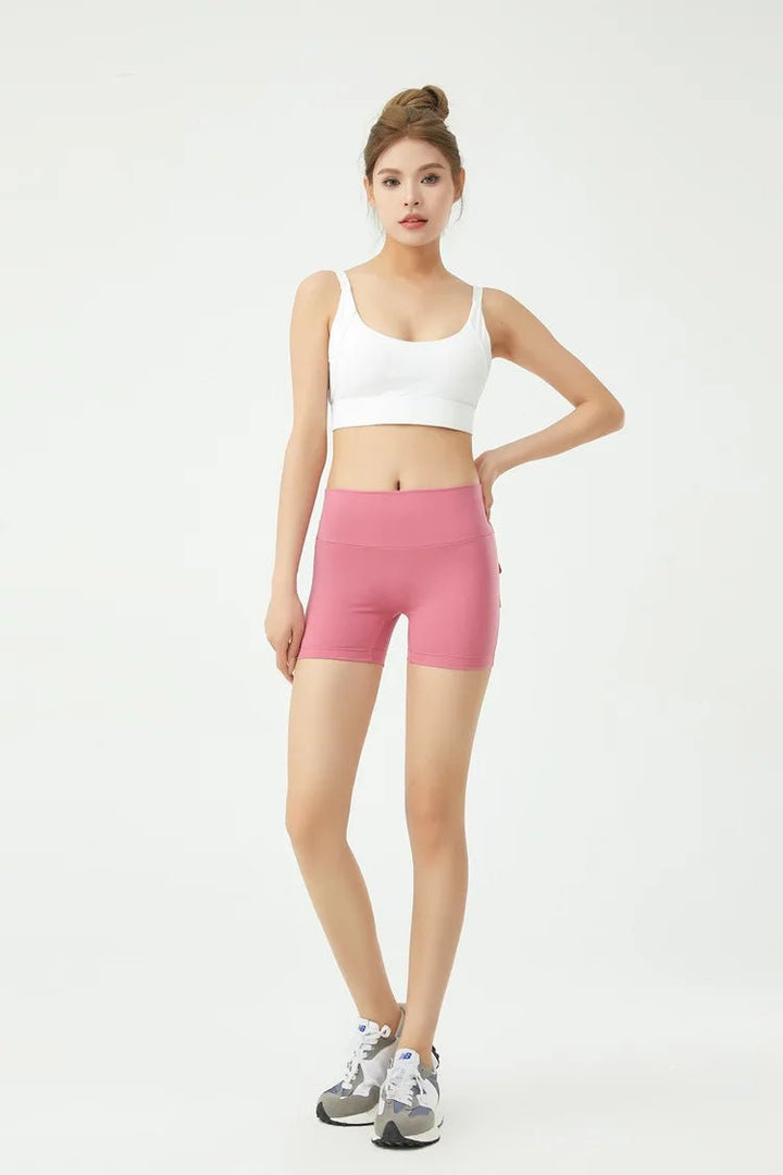 Women's Peach Butt Fitness Shorts – High Waist Three - Quarter Yoga Pants with - VeauBeauty