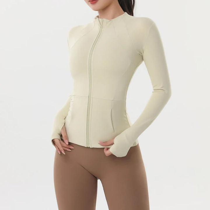Women's Quick - Dry Zipper Sports Jacket – Breathable Fitness Running Top - VeauBeauty
