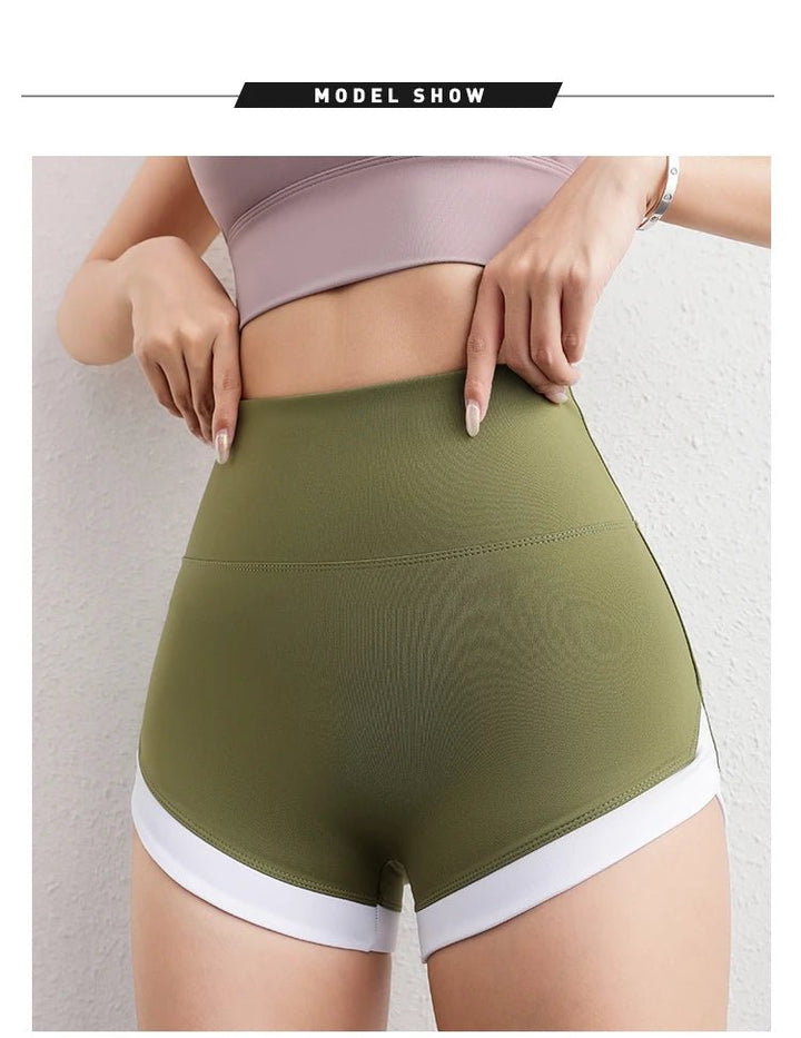 Women's Recycled Yoga Shorts – Hip - Lifting Sweat - Wicking Solid Color - VeauBeauty