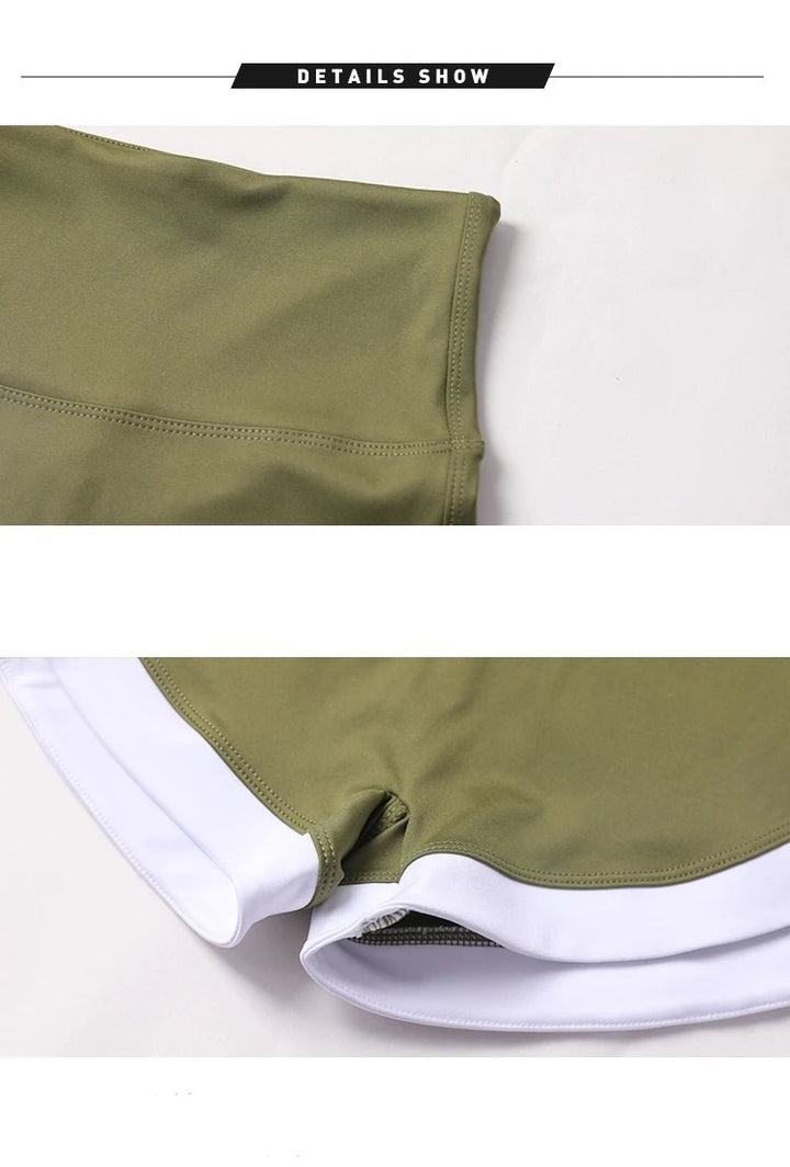 Women's Recycled Yoga Shorts – Hip - Lifting Sweat - Wicking Solid Color - VeauBeauty