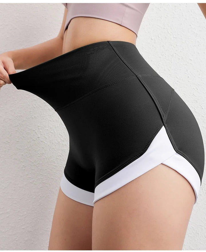 Women's Recycled Yoga Shorts – Hip - Lifting Sweat - Wicking Solid Color - VeauBeauty