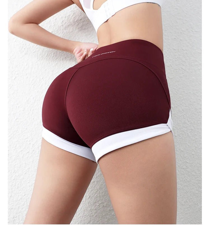 Women's Recycled Yoga Shorts – Hip - Lifting Sweat - Wicking Solid Color - VeauBeauty