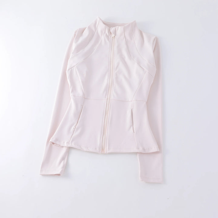 Women's Seamless Long Sleeve Fitness Top – Zip - Up Yoga Sportswear Jacket - VeauBeauty