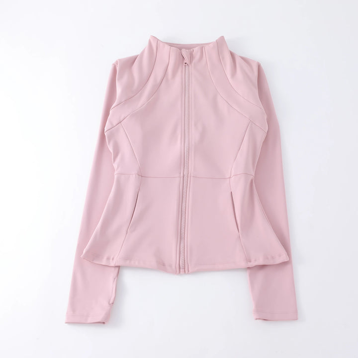 Women's Seamless Long Sleeve Fitness Top – Zip - Up Yoga Sportswear Jacket - VeauBeauty