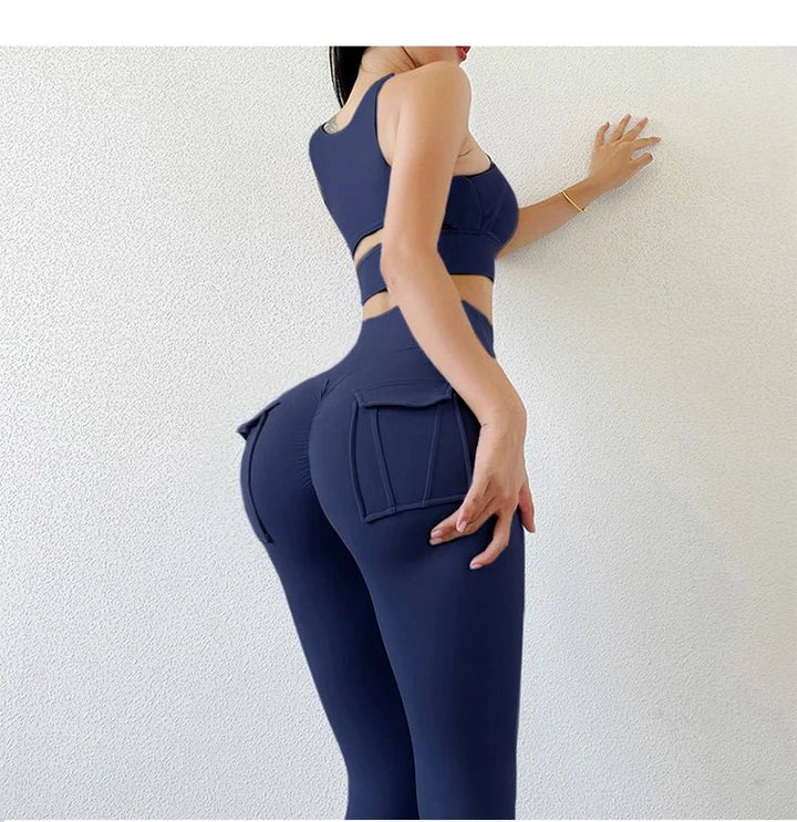 Women's Stretchy High Waist Solid Workout Leggings – Gym Yoga Fitness Pants - VeauBeauty