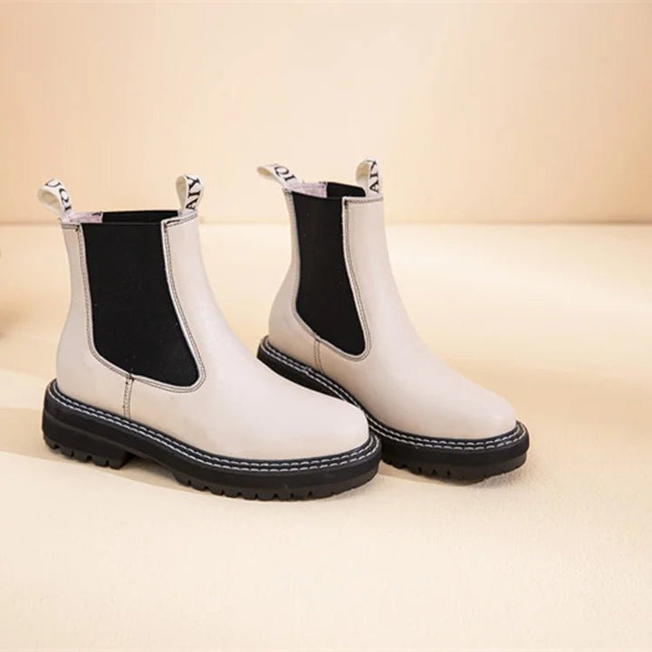 Women’s Suede Leather Chelsea Boots – Large Size Ankle Winter Boots - VeauBeauty