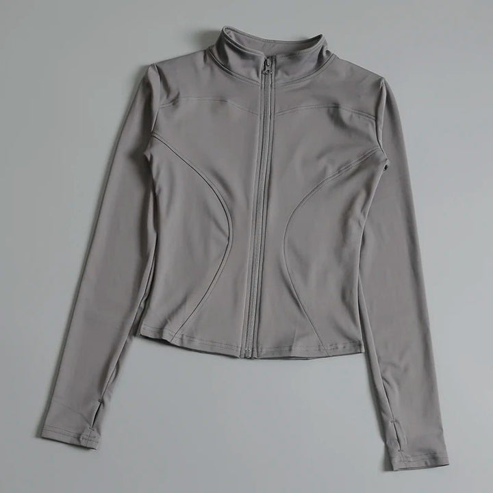 Women's Zip - Up Fitness Yoga Jacket – Long Sleeve Breathable Running Top - VeauBeauty