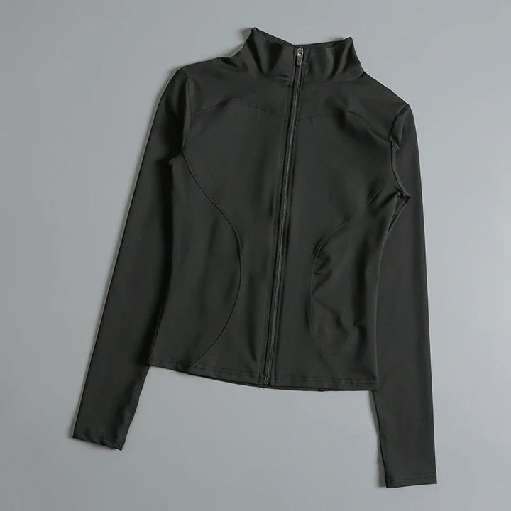 Women's Zip - Up Fitness Yoga Jacket – Long Sleeve Breathable Running Top - VeauBeauty